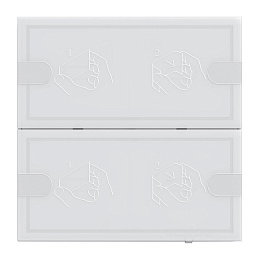 Сенсорный выключатель 4 KNX , 24V, 2-клавишный Gira. Вид 1