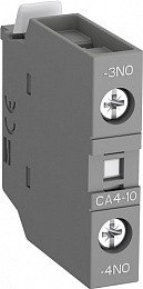 CA4-10 Блок контактный 1НО фронтальный для контакторов AF09-AF96 реле NF22E-NF40E ABB. Вид 1