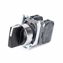 Переключатель в сборе модульный 22мм 3 позиции с фиксацией 2НО Systeme Electric. Вид 1