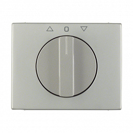 Накладка с вращающейся ручкой для жалюзийного поворотного выключателя (нержавеющая сталь) K.5 Berker. Вид 1
