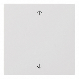 Накладка на жалюзийный выключатель (белый глянцевый) F100 Gira. Вид 1