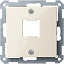 Центральная плата для розетки RJ11/RJ45,1пост, qf sm (бежевый) Merten Schneider Electric. Вид 1.