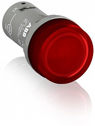 CL2-502R Лампа красная со встроенным светодиодом 24В AC/DC ABB. Вид 1