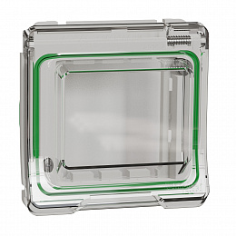 Накладка с крышкой для механизмов Unica New, Altira, IP55 (белый) Mureva Styl Schneider Electric. Вид 1