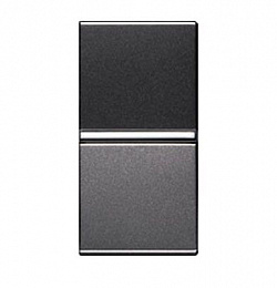 N2102.5 CV Механизм 1-клавишного переключателя с клавишей с контрольной подсветкой, 1-модульный, серия Zenit, цвет шампань ABB. Вид 1