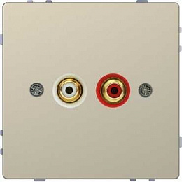 Аудиорозетка с модул. тюльпан (сахара) Merten D-Life Schneider Electric. Вид 1