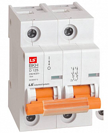 BKH Автоматический выключатель 2-полюсный, 125А, 10kА (хар-ка D) LSis. Вид 1