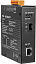 Медиаконвертер Gigabit Ethernet 10/100/1000BaseTX в 100/1000BaseSFP, металлический корпус, -30...+75С ICP DAS. Вид 1.