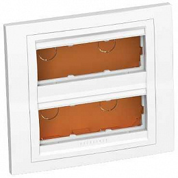 Коробка скр.монт 2х3 гориз.с рамкой 9003 Schneider Electric. Вид 1