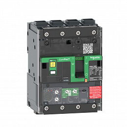 NSXm100E 4P 4.1 ELINK 100 Дифф. автоматический выключатель 4-полюсный, 100А16kA Schneider Electric. Вид 1