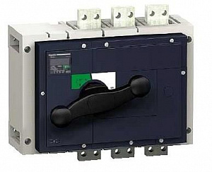Выключатель-разъединитель Compact INS800, 3P, 800А (с черной ручкой) Schneider Electric. Вид 1