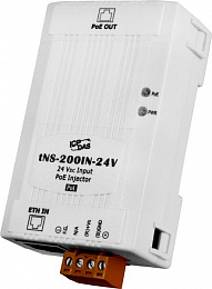 Инжектор PoE, один Ethernet порт, входное питание 24 В DC ICP DAS. Вид 1