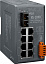 Индустриальный коммутатор: 8х10/100 Base-T Ethernet и 1 портом Multi-mode 100 Base-FX ICP DAS. Вид 1.