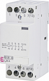 RD 25-40 Модульный контактор (24V AC/DC) (AC1) ETI. Вид 1