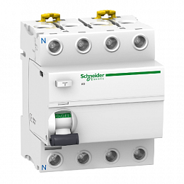 iID 4Р 40A 300mA AC Блок утечки тока 4-полюсный, 40A, 300mA, тип АC (УЗО) Schneider Electric. Вид 1
