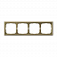 Рамка 4-постовая, универсальная (золото) ARTGALLERY Systeme Electric. Вид 1.