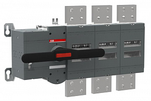 OTM3200E3M230C Рубильник 3-полюсный с моторным приводом 3200А (с ручкой) ABB. Вид 1