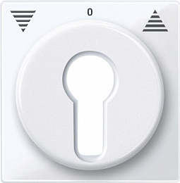 Центральная плата для кпоп. выкл. с фикс.полож.рольст.для зам.цил, sm (активный белый) Merten Schneider Electric. Вид 1