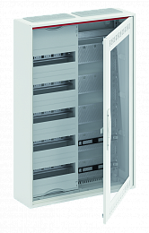 CA25VMW Шкаф 60М навесной с медиапанелями IP30, 800x550x160 между DIN-рейками 125 мм и самозажимными клеммами N/PE и Wi-Fi дверью с вент. отверстиями. Вид 1