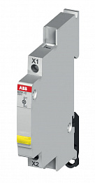 E219-E48 Индикаторная лампа жёлтая на DIN-рейку со светодиодом 12-48В AC/DC ABB. Вид 1
