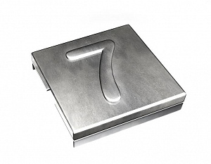 YID-CHAR-7 Маркировка для каб.стяжки,нерж.сталь,'7', (100шт) ABB. Вид 1