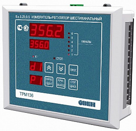 ТРМ136_РРРРУУ.Щ7 [М01] Измеритель-регулятор 6-канальный ОВЕН. Вид 1