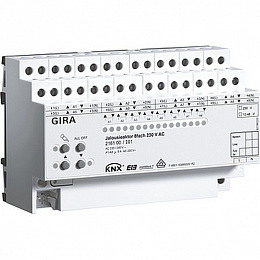 Устройство управления жалюзи, 8 канальное Gira. Вид 1
