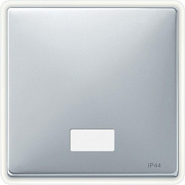 Клавиша с окном для символа, IP44, sd (алюминий) Merten Schneider Electric. Вид 1