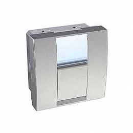 Розетка s-one 1xrj45 cat 5е экран металл Schneider Electric. Вид 1