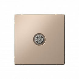 Розетка TV, проходная 4DB, механизм (песочный) ARTGALLERY Systeme Electric. Вид 1