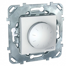 Диммер поворотный 40-400w (белый) Unica Schneider Electric. Вид 1
