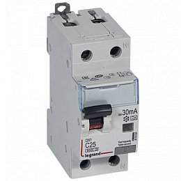 RX3 Дифф. автомат 1P+N 25А 30мА, тип АC, 6kA (хар-ка C) Legrand. Вид 1