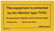 Шильдик информационный 10 шт. для TVOC-2 ABB
