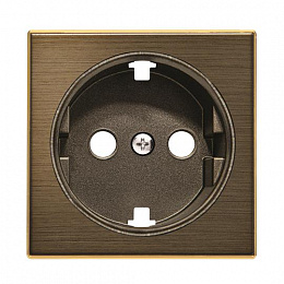 8588 OE Накладка для розетки SCHUKO, серия SKY, цвет античная латунь ABB. Вид 1