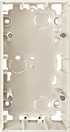 Корпус для открытого монтажа, 2-постовый, sm (бежевый) Merten Schneider Electric. Вид 1