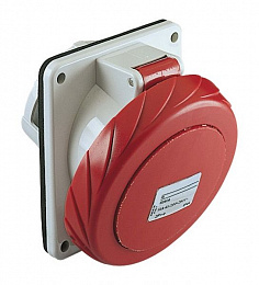 Розетка скрытой установки угловая, винт 16А 3P+N+E IP67 380В Schneider Electric. Вид 1