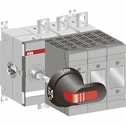 Рубильник OS160GD03 без ручки под предохранители DIN-00 ABB. Вид 1