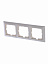 2513-92-507 Рамка 3-постовая с декоративной накладкой (слоновая кость) Basic55 ABB. Вид 1.
