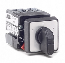 OMA2PB Переключатель 2-х поз. (0-1), двухуровневый 10А, Mini ABB. Вид 1