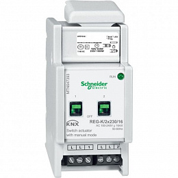 Актор для выкл reg-k/2x230/16 с ручн упр Schneider Electric. Вид 1