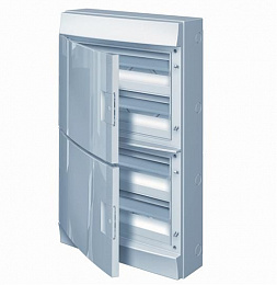 Бокс настенного монтажа на 72 мод. непрозрачная дверь (без клемм.) 430х735х155 Mistral65 ABB. Вид 1