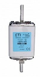 NV/NH 00 Предохранитель M00UQU-N gR 690V 63A ETI. Вид 1