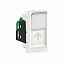 Розетка компьютерная RJ45, одиночная, кат.5е, UTP (белый) Unica Modular  Schneider Electric. Вид 1.