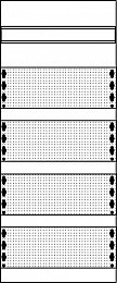 Медиапанель 1ряд/4рейки ABB. Вид 1