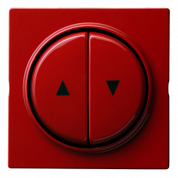 Клавиша для жалюзийного выключателя (красный) S-Color Gira. Вид 1