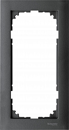 Рамка 2-постовая, sm б/перегородки (антрацит) Merten M-Pure Schneider Electric. Вид 1