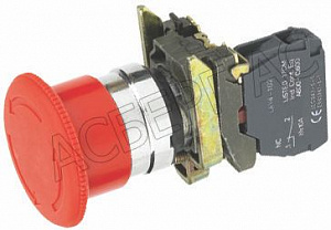 Кнопка грибок (аварийный СТОП) Schneider Electric. Вид 1