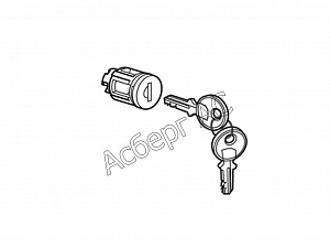 Замок+ ключ для двери тип 405  Legrand. Вид 1