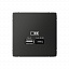Розетка USB, A + тип-C 45Вт высокоскор.заряд. QC, PD, механизм (базальт) ARTGALLERY Systeme Electric. Вид 1.