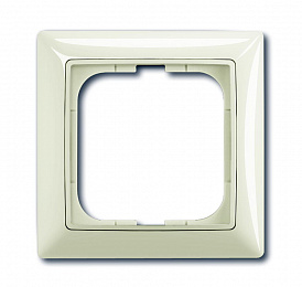 2511-99-507 Рамка 1-постовая с декоративной накладкой (мейзон/бежевый) Basic 55 ABB. Вид 1
